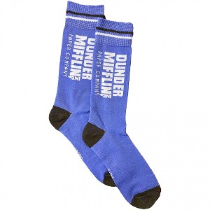 Adult The Office Dunder Mifflin Logo Crew Socks - 1 of 4
