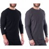 Alpine Swiss Mens Thermal Long Sleeve Top Underwear Crew Neck Shirt Waffle Knit Henley Base Layer - 4 of 4