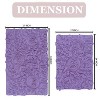 Modesto Bath Rug Bathroom Rugs Set, Washable Rug, Extra Soft and Absorbent bath Rug, Bath Mat Set, Bath Floor Mat Non-Slip, 2 Pcs Set(S+M), Purple - 3 of 4