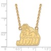 Black Bow Jewelry 14k Yellow Gold James Madison Dukes NCAA Necklace 18 Inch - 3 of 4