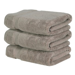 Splash Ultra-Soft Zero Twist 100% Ring Spun Cotton Bath Towel Set - Reversible, 550 GSM, Breathable, Lightweight, Highly Absorbent Towels for Bathroom - 1 of 4