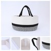 Unique Bargains Woven Handcrafted Odorless Cotton Rope Storage Basket 14.2 x 9.1 x 7.1 Inch 1 Pc - 3 of 4