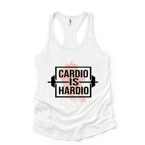 Simply Sage Market Women's Cardio Is Hardio Weight Racerback Tank - 1 of 4