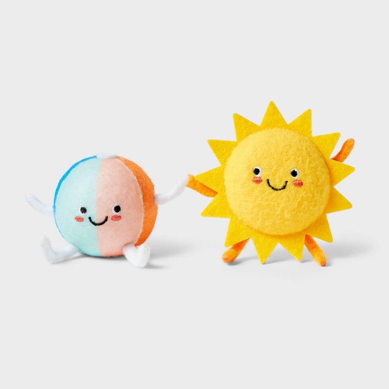 Felt Duo Figural Decor Sun and Beach Ball - Sun Squad&#8482;, 1 of 4