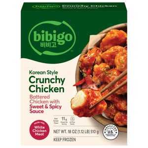 Bibigo Frozen Korean Style Crunchy Chicken with Sweet & Spicy Sauce - 18oz/6ct - 1 of 4