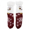 Adult Harry Potter Burgundy Hedwig Cozy Cabin Socks - 4 of 4