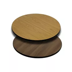 Emma and Oliver 24" Round Table Top with Reversible Laminate Top