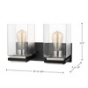 Nuvo Lighting Crossroads 2 - Light Vanity in  Matte Black - 3 of 4