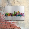 Michael Tompsett 'Chicago IL Skyline' Floating Brushed Aluminum Art - 3 of 4