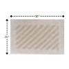 Knightsbridge Shooting Star 220 GSF Reversible Bath Rug 20 x 30 - Ivory - 2 of 4