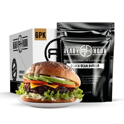 Ready Hour Black Bean Burger Bucket (60 servings, 10 pk.)