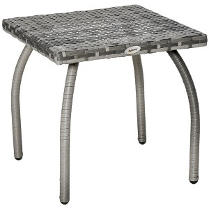 Aghana Digitals Outdoor Coffee Table with Hand-Woven PE Rattan, Tempered Glass Top, Weather & UV - 1 of 4