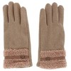 CTM Women's Teddy Synthetic Fleece Touchscreen Winter Gloves - 2 of 3