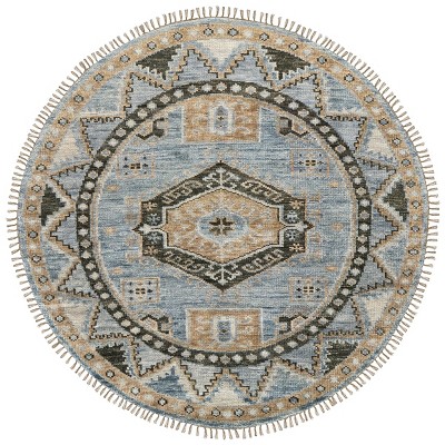 Fillmore Traditional Medallion Blue/Green Area Rug