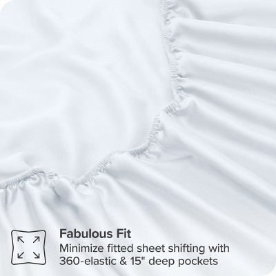 Twin White Cotton TENCEL™ Lyocell Sheet Set