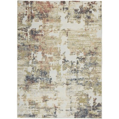 Nourison Trance TRC04 Indoor Area Rug - Ivory/Multi 6'6" x 9'6"