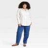 Women's Long Sleeve Relaxed Button-Down Shirt - Ava & Viv™ - 3 of 3