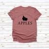 Simply Sage Market Women's Fresh Picked Apples Front and Back Short Sleeve Graphic Tee - 2 of 4