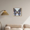 Art Remedy On Her Way Colorful buterfly and flowers wall art Framed - 2 of 4