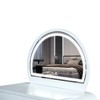 ORRD 39" LED Touch Screen Vanity Table w/ Mirror & Drawer – Modern Natural Wood Makeup Dressing Desk for Bedroom - 4 of 4