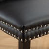 Sapphtopaz Modern Dining Chairs Set of 2 Hand-Pulled Buckle Upholstered Chair with Nailhead Chair for Dining Room, Living Room - 4 of 4