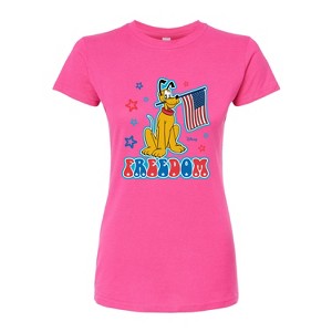 Women's - Disney - Pluto Freedom Fitted Graphic T-Shirt - 1 of 3