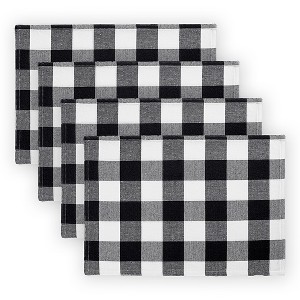 Elrene Farmhouse Living Buffalo Check Placemats, Set of 4 - 13" x 19" - Elrene Home Fashions - 1 of 4