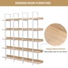 PAGED Home Office Open Bookshelf Vintage Industrial Style 5 Tier Bookcase with Metal Frame for Living Room - 2 of 4