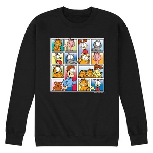 Men's - Nickelodeon - Garfield Animations Graphic Fleece Sweatshirt - 1 of 4