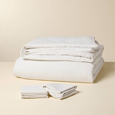 Hearth & Hand Gauze Stitch Pin Dot Comforter - Thumbnail 5