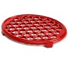 Plow & Hearth - 1.5 Quart Cast Iron Lattice Wood Stove Steamer & Trivet ...