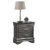 NicBex Nightstand with 2 Drawers,1pc Side Table with Storage Space and Metal Handle,Modern Bedside Table for Bedroom,Living Room - 4 of 4