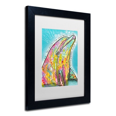 Trademark Fine Art -Dean Russo 'Dolphin' Matted Framed Art