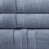 SEVOBAL Bath Towel and Washcloth Sets Feather Touch Antimicrobial Towel Set with Premium Softness for Bathroom Use, Blue, 14.17"*10.24"*8.27" - 2 of 4