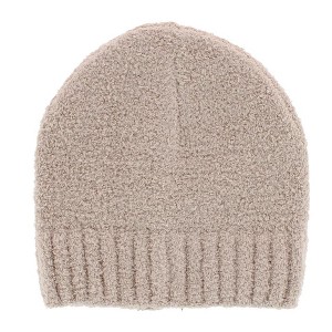 CTM Girl's One Size Fits Most Solid Soft Winter Knit Beanie Hat - 1 of 3