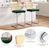 FURNIinspire Dining Chair, Counter Height Bar Stools Set of 2, Bar Chairs and Stools, Armless, Ideal for Kitchen Islands, Green, 18.9"*17.7"*39.4" - 4 of 4