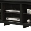 VYNXARI Black 70"W TV Stand with Open Shelves and Cable Management,Storage Cabinets with doors and shelves - 3 of 4