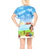 HAPPY BAY Women's Beachwear Summer Swim Beach Dress Cover Ups for Swimwear Women Loose Swing Swimsuit Coverups for Women Tops XL- XXL Blue Car - 4 of 4