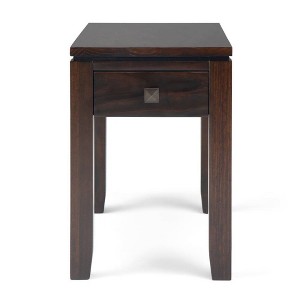 14" Essex Narrow Side Table Mahogany Brown - WyndenHall - 1 of 4