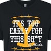 Women's - Yellowstone - Its Too Early For This Rip Wheeler Cropped Graphic T-Shirt - 2 of 4