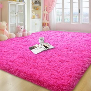Super Soft Shaggy Rugs Fluffy Carpet, Modern Plush Area Rug for Living Room Bedroom Kids Room - 1 of 4