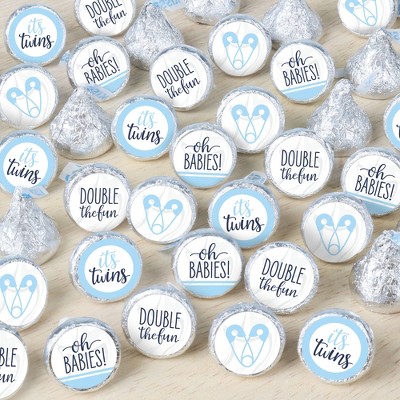 Two Cool - Boy - Blue 2nd Birthday Party Small Round Candy Stickers - Party  Favor Labels - 324 Count