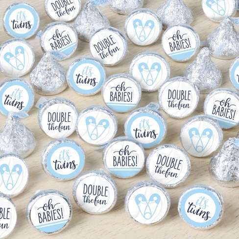 Big Dot Of Happiness Two Cool - Boy Birthday Party Small Round Candy  Stickers Favor Labels 324 Count