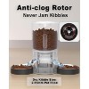 Double Bowl Automatic Cat Feeder for 2 Cats, with Flexible Scheduling for 6 Meals Daily, Dual Power - 4 of 4