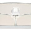 Vienna Full Spectrum Chic Style Table Lamp with Table Top Dimmer 26.5" High Crystal Spheres Glass White Fabric Drum for Living Room Bedroom - 4 of 4