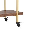 Martha Stewart Liam 2-Tier Office Storage and Printer Cart with Metal Frame - 4 of 4