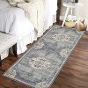 Acekool 2x6 Washable Runner Rug - Non-Slip Entryway Carpet, Low-Pile Grey Indoor Mat for Hallway, Kitchen, Laundry Room - 4 of 4