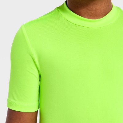 Детские купальники Cat & Jack Boys' Rash Guard Tops - Cat & Jack™ Lime L — фото 2