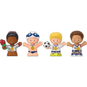 Fisher-Price Little People Classic Figure Set Includes Soccer Player Swimmer Gymnast and Track Athlete Figures with Authentic Detailing - 1 of 4