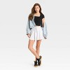 Women's French Terry Mini Skort - Wild Fable™ - 3 of 3